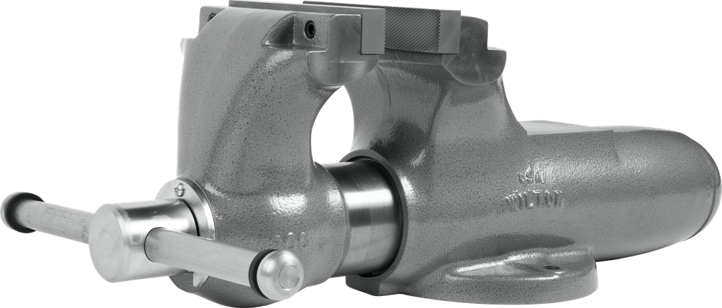 WILTON 800N, Machinist 8" Jaw Round Channel Vise with Stationary Base