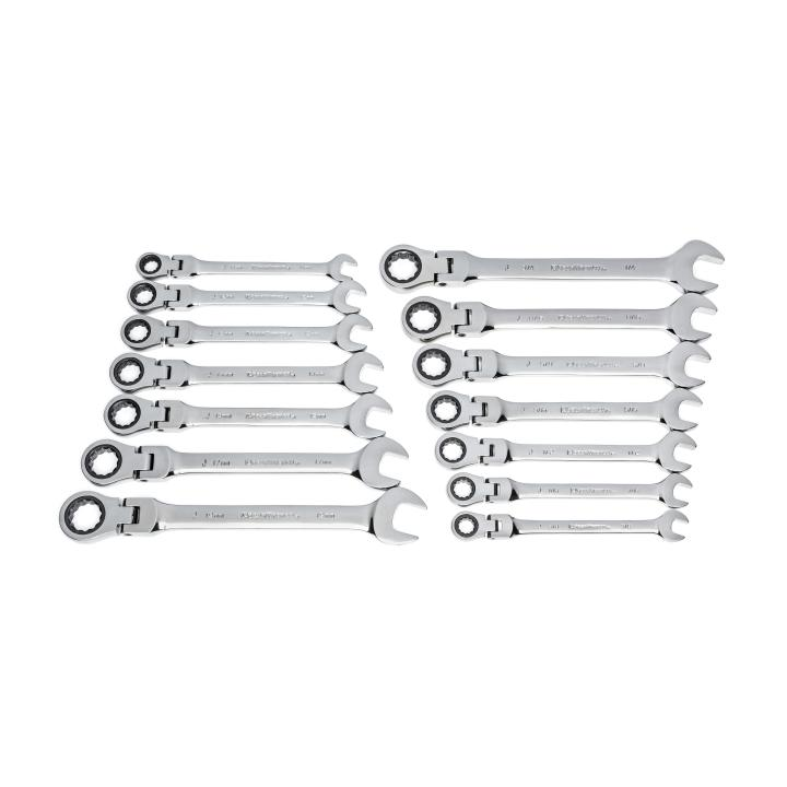 SET FLEX WR RAT COMB SAE/MET 14PC