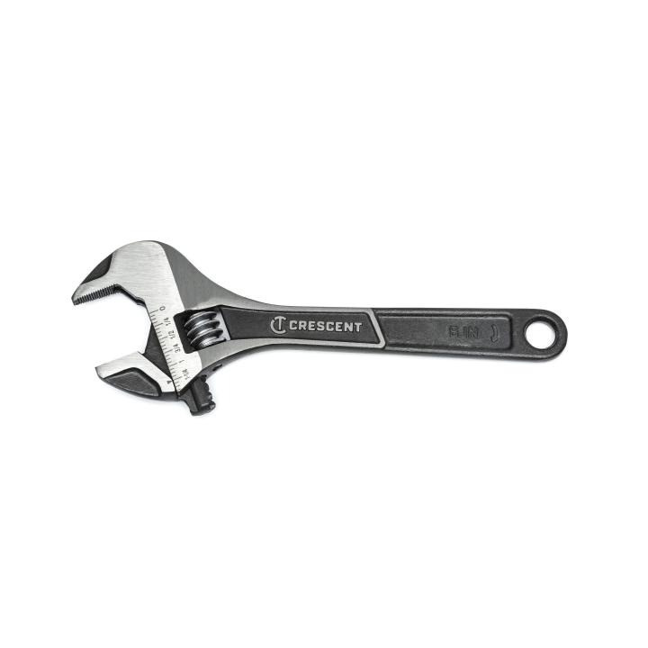 WRENCH,8",ADJ,WIDE JAW,CARDED