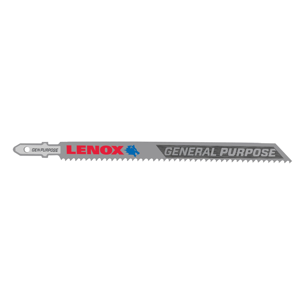 LENOX T-Shank General Purpose Jig Saw Blade, 5 1/4" X 3/8" 10 TPi, 5 Pack
