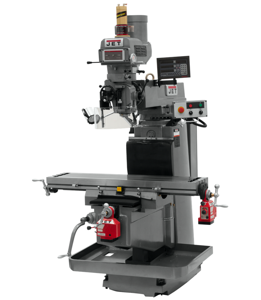 JTM-1254VS with NEWALL DP700 3X (K) DRO, X & Y Powerfeeds & Air Power Drawbar