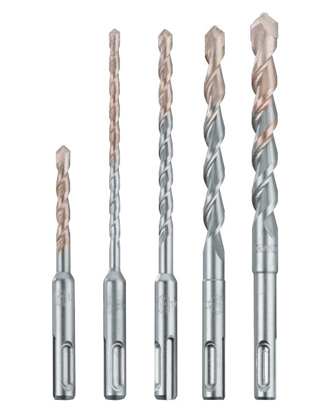 DEWALT SDS Plus Bits Set, Rock Carbide Tip, 5-Piece