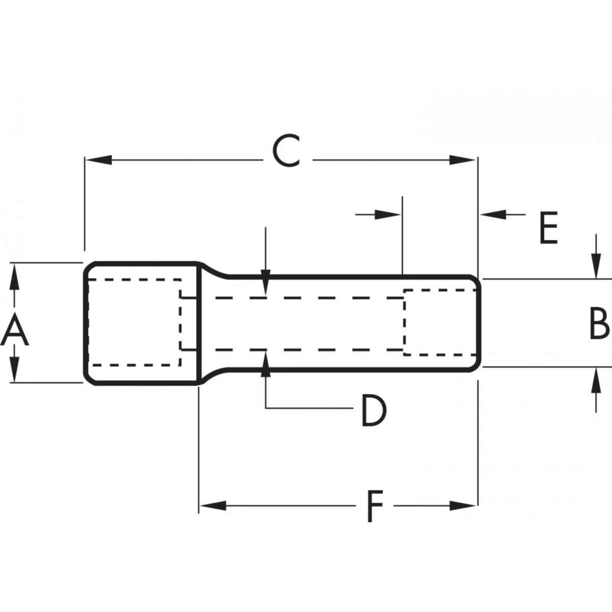 1/2" Drive 12 Point Deep SAE Socket 1-1/16"