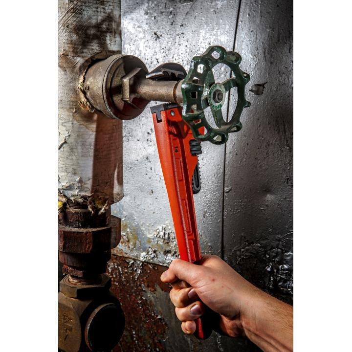 PIPE WRENCH,CAST IRON,14",K9 TEETH
