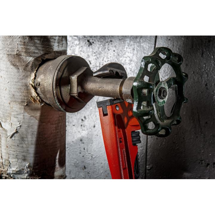 PIPE WRENCH,CAST IRON,14",K9 TEETH