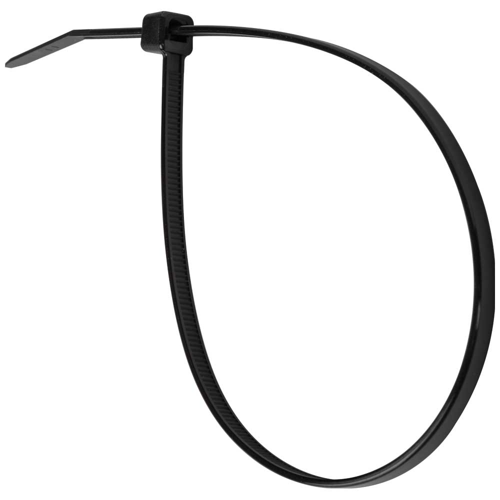 Cable Ties, Zip Ties, 50-Pound Tensile Strength, 11.5-Inch, Black