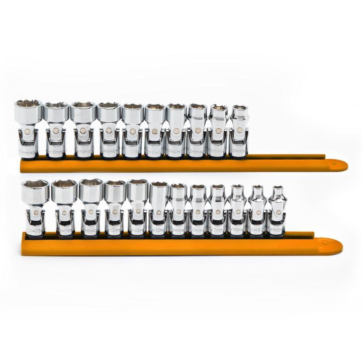 SET SKT FLX MM 1/4 3/8DR 6PT 22PC
