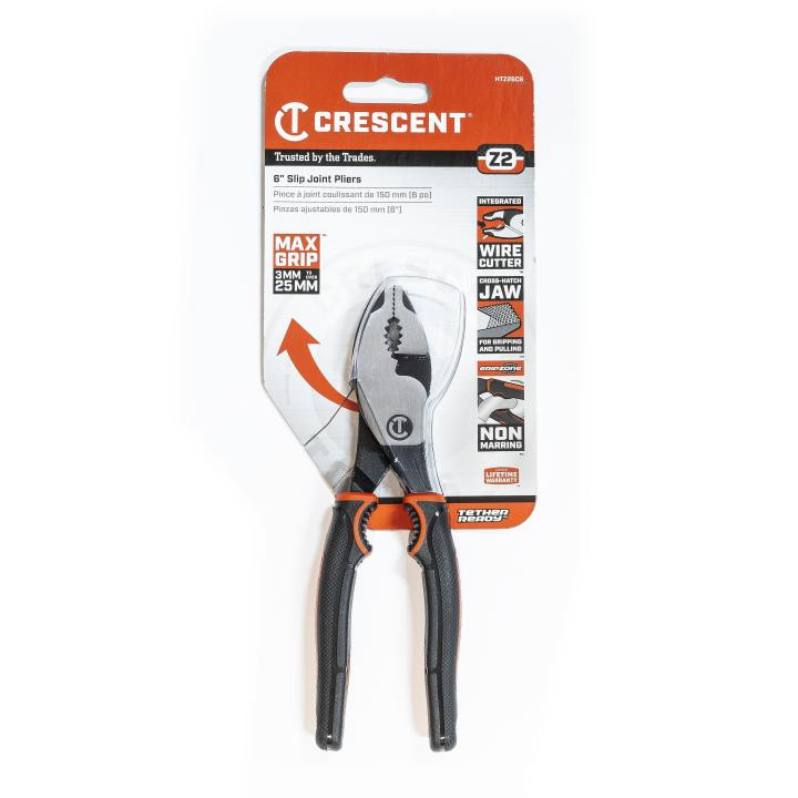 Z2 PLIER,6",SLIP JOINT,CUSHION GRIP