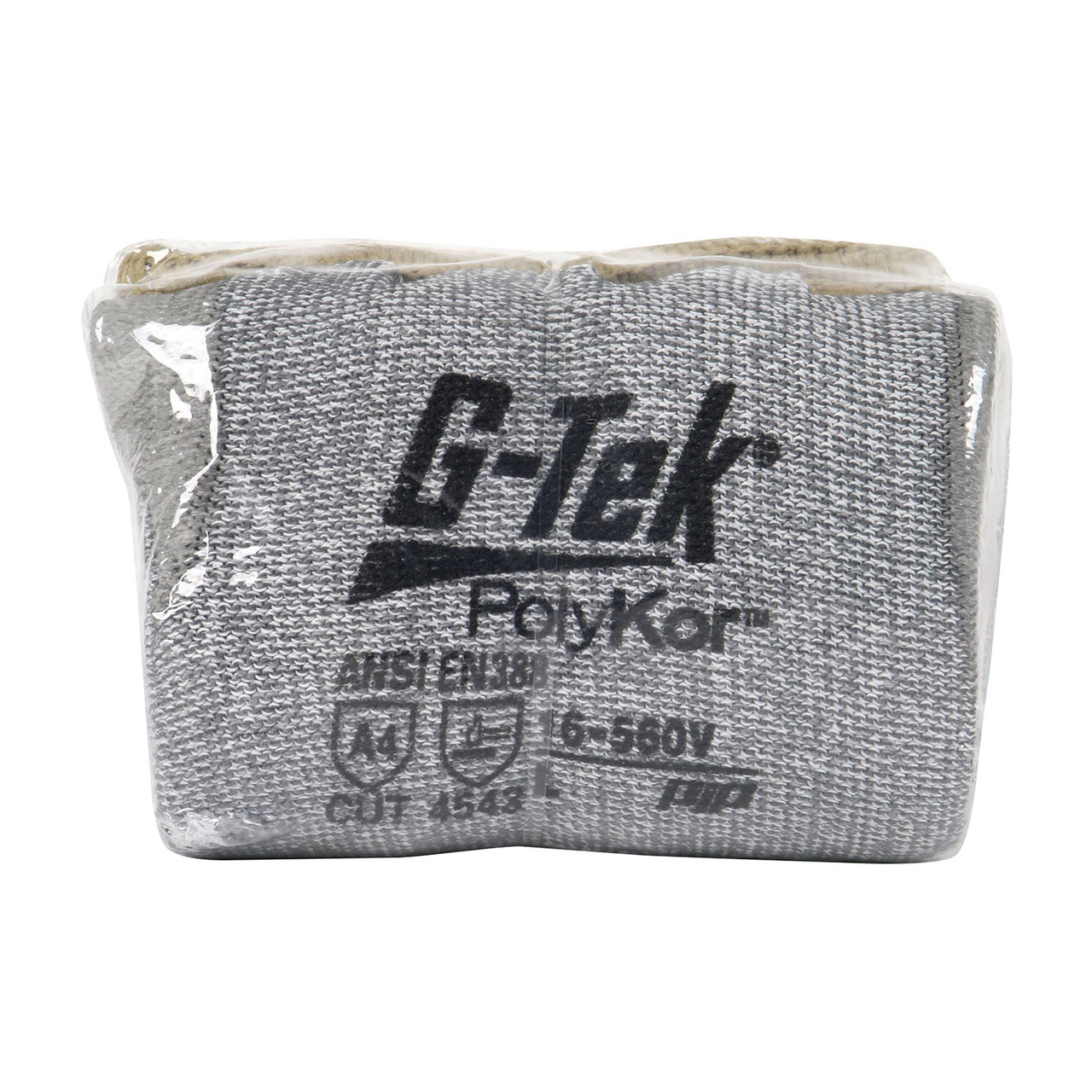 G-Tek® PolyKor® 16-560V  Cut Resistant Gloves, Size S, Gray, ANSI A4