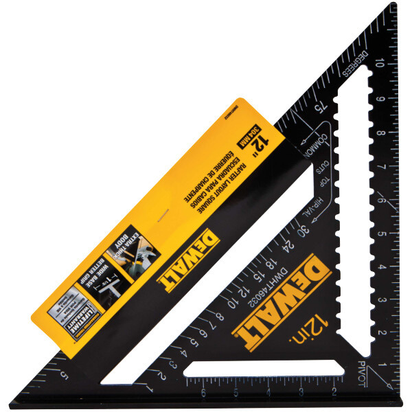 DEWALT 30cm / 12" Premium Rafter Square