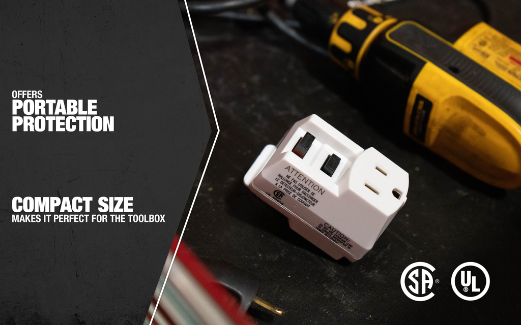 Southwire 15A USER ATTACHABLE GFCI PLUG (manual reset) WHITE 6/BX
