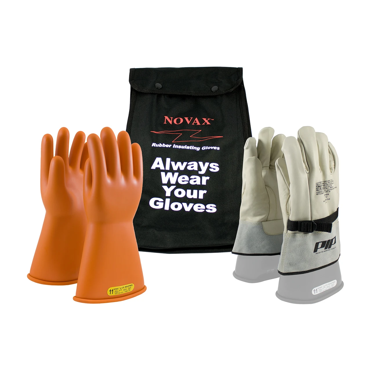 NOVAX® 147-SK-2  Insulating Glove Kit, Size 12, Orange