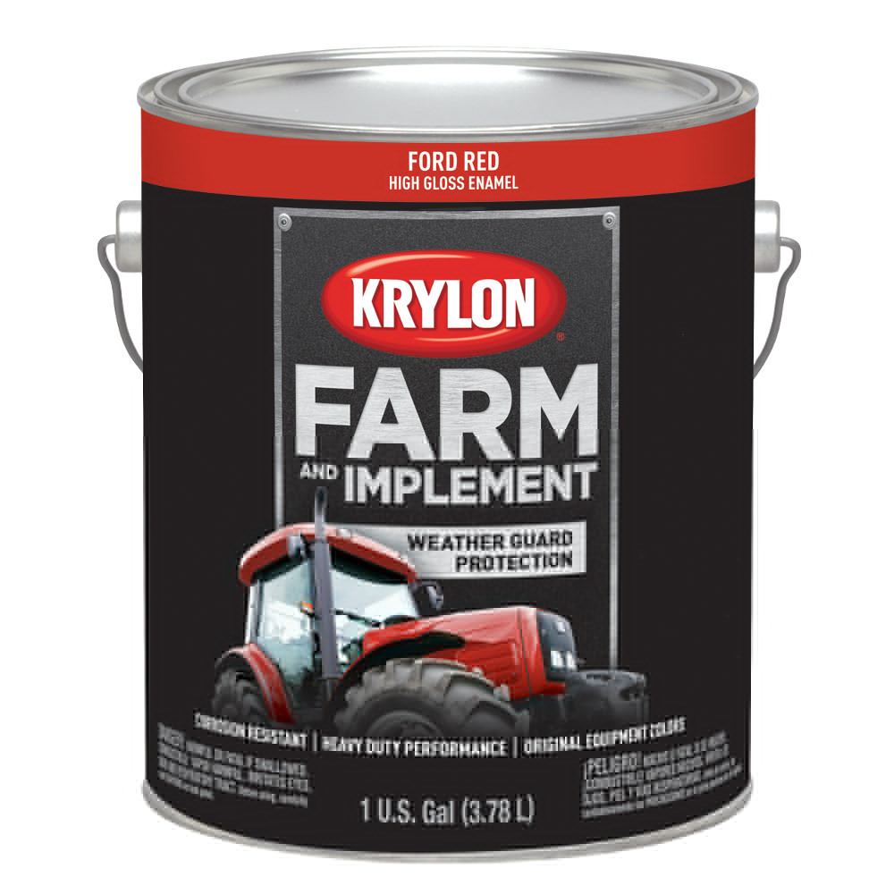 Krylon® Farm & Implement Paint Gallons  Ford Red 128 oz. 4/CS
