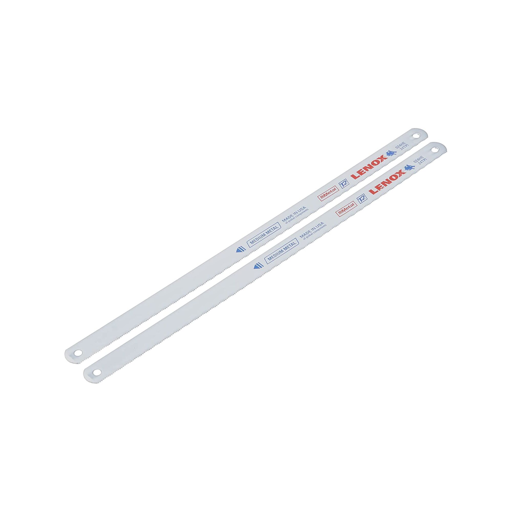 LENOX Hacksaw Blade, Bi-Metal, Metal Cutting, 10-Inch, 24 TPi, 2-Pack