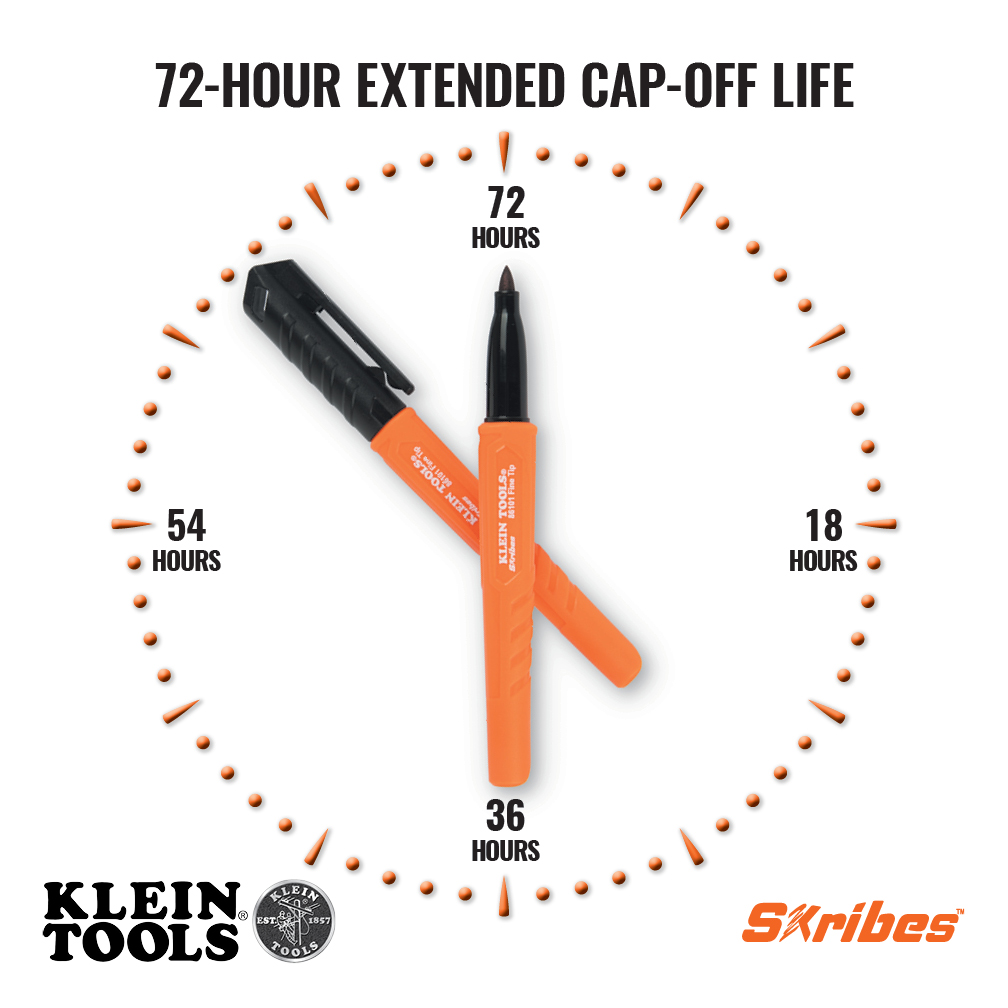 Skribes™ Fine Tip Permanent Markers, Black, 12-Pack
