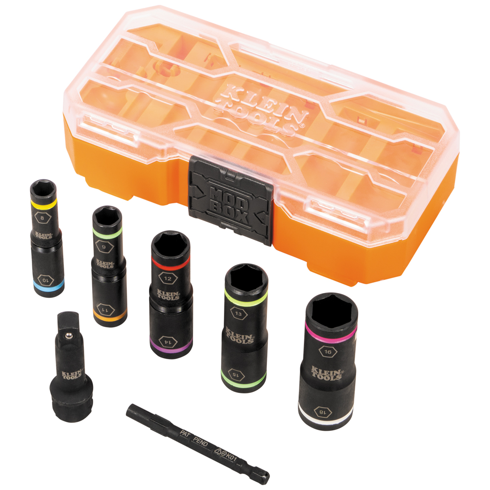 KNECT™ Flip-10 Heavy Duty Flip Impact Socket Set, Metric, 8-Piece