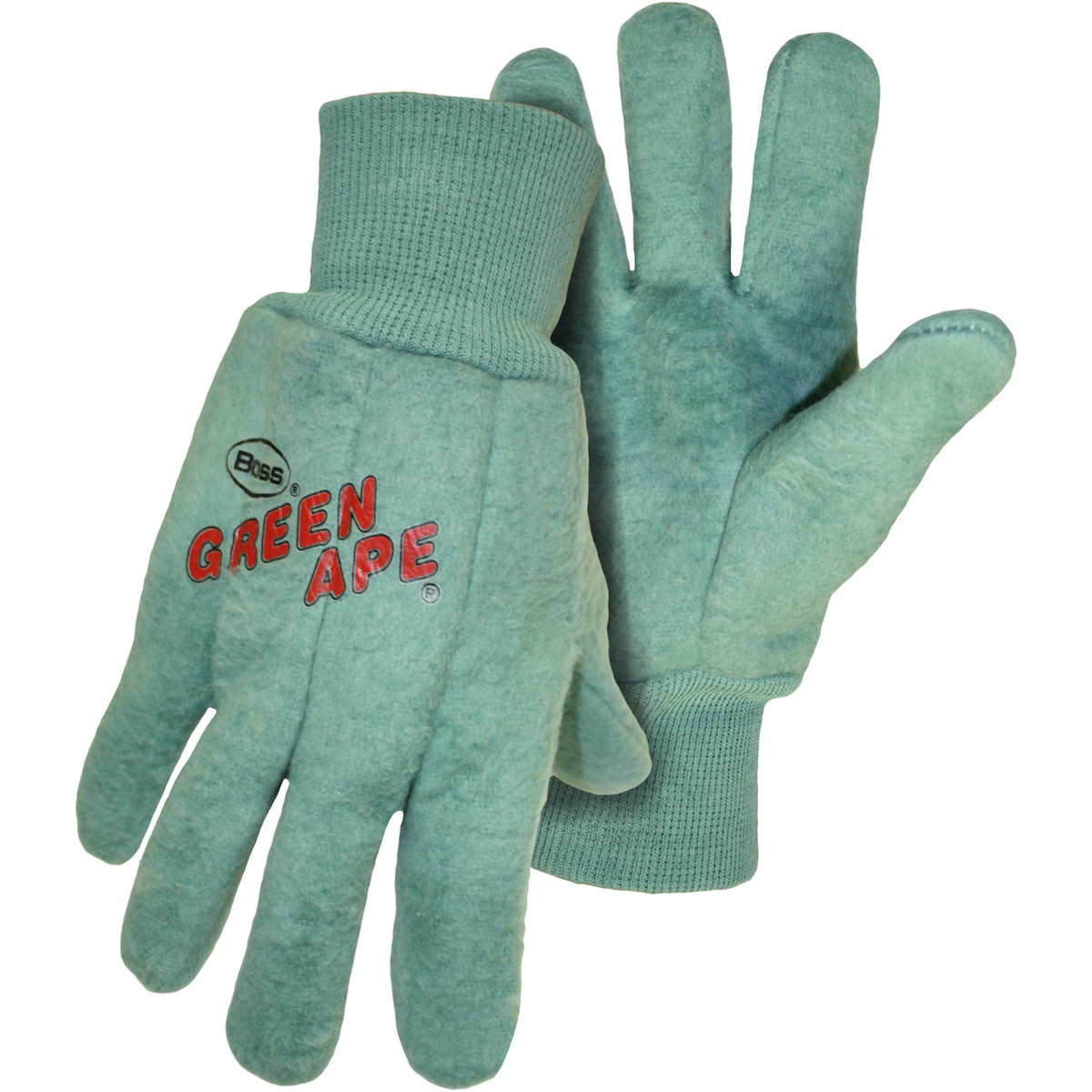 Boss® 1BC0313 18oz Fabric Work Gloves, Size XL, Green
