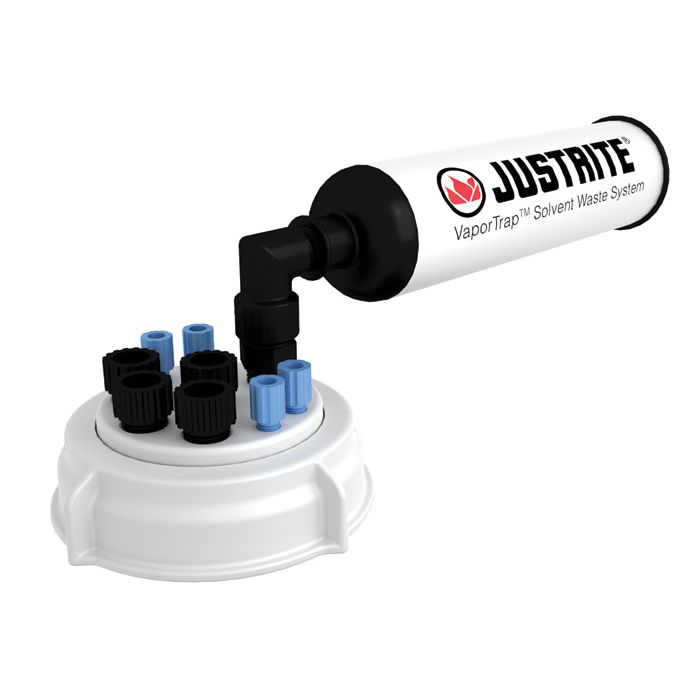 70mm VaporTrap UN/DOT Cap with Filter Kit, 4 Ports 1/8", 4 Ports 1/4" OD Tubing - 12834