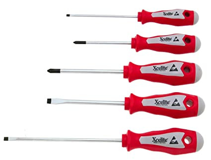 SCREWDRIVER,5PC SET,ERGO HANDLES,CDD