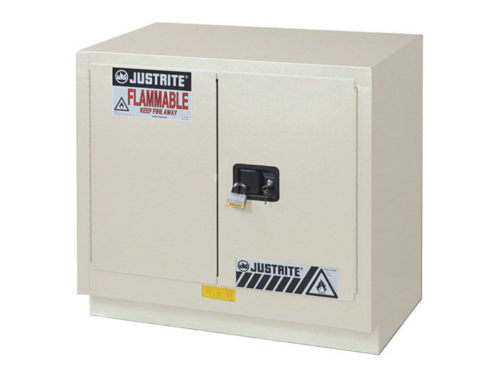 23 Gallon, 1 Shelf, 2 Doors, Self Close, Corrosives/Acids Safety Cabinet, ChemCor® Under Fume Hood, Light Neutral - 8837272