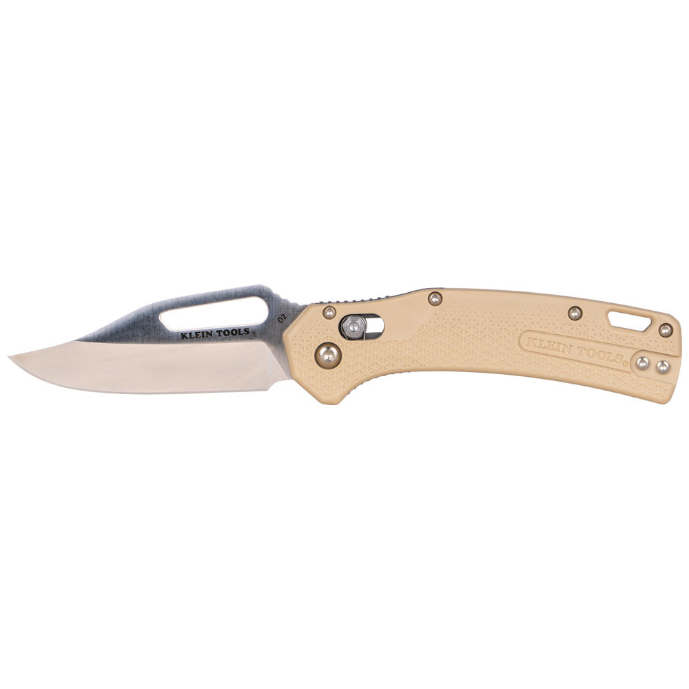KTO Resurgence Knife,Clip Point Blade, Sand Handle