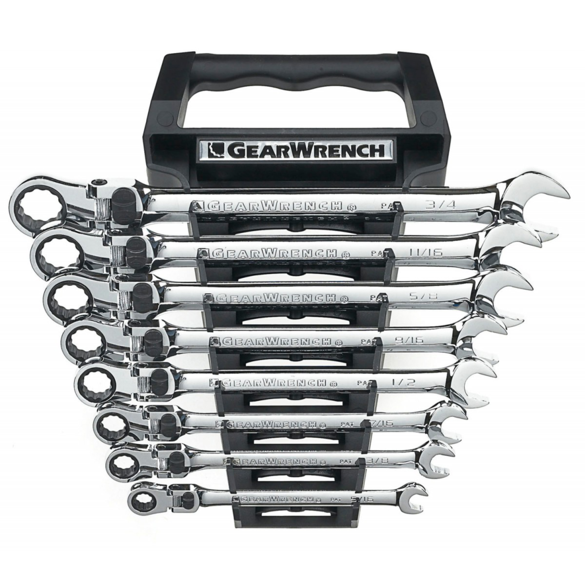 8 Pc. XL Locking Flex Combination Ratcheting Wrench Set SAE