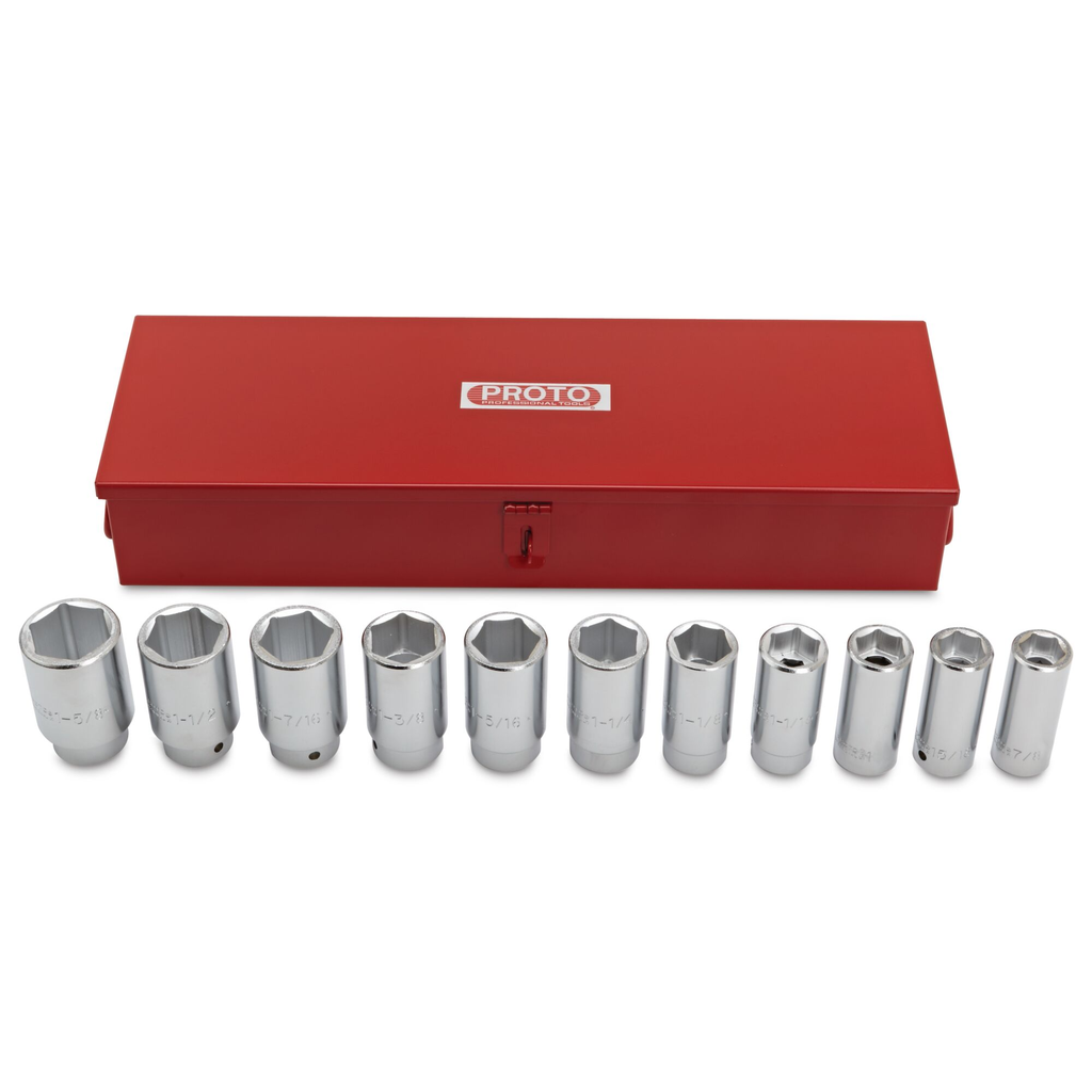 PROTO Set Skt 3/4 Dr 12 Pc 6Pt Deep