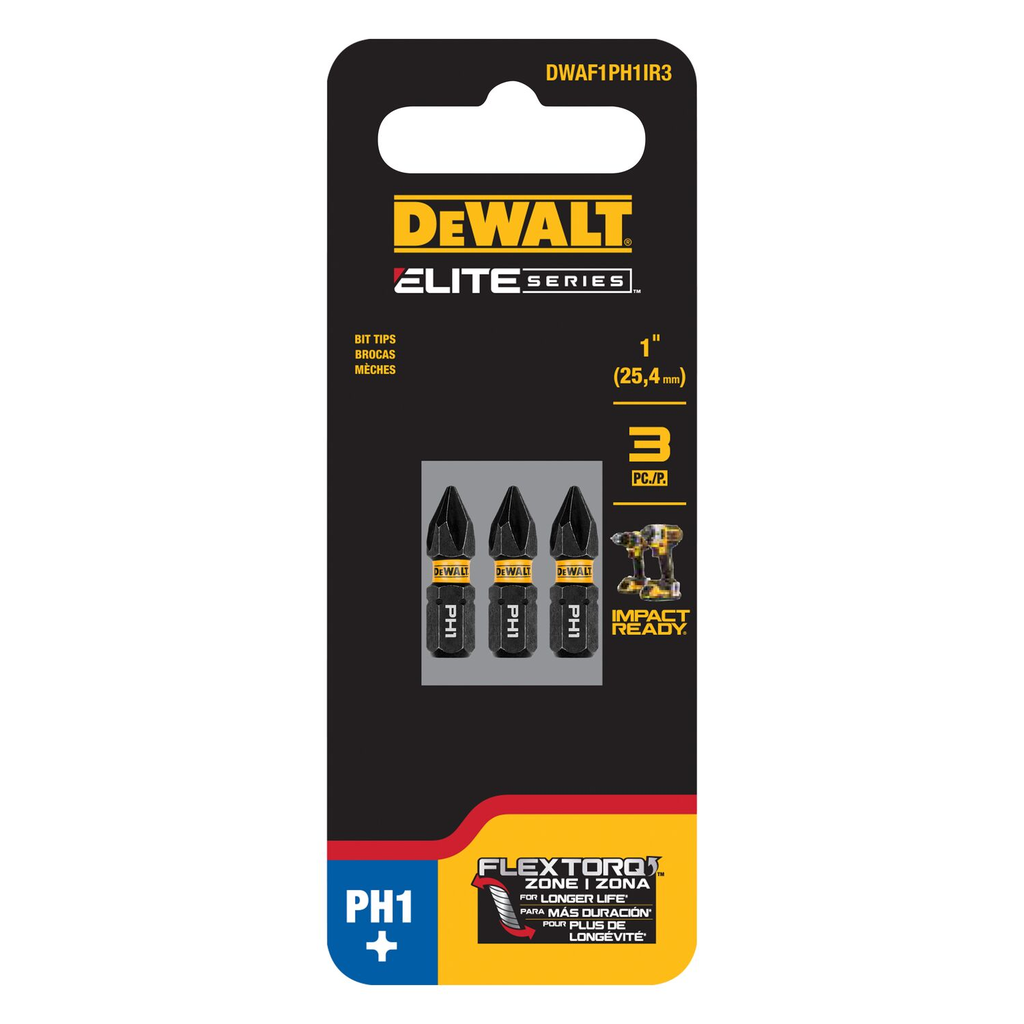 DW FLEXTORQ 3PK 1IN BITS FOR PH1