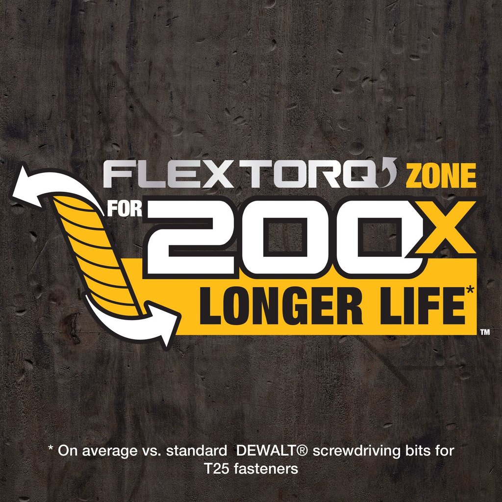 DW FLEXTORQ 1PK 3.5IN BIT FOR T25