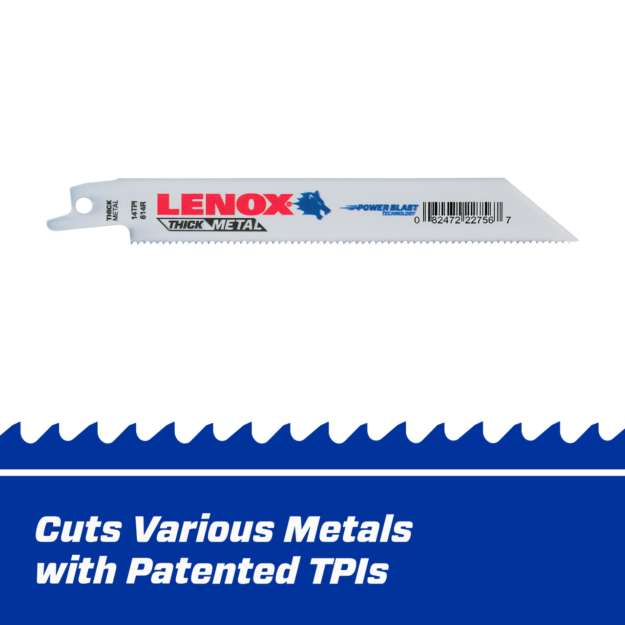 LENOX Reciprocal Saw Blades, 6" Long X 3/4 Wide X 0.035" X 14" TPi (Pack Of 50)