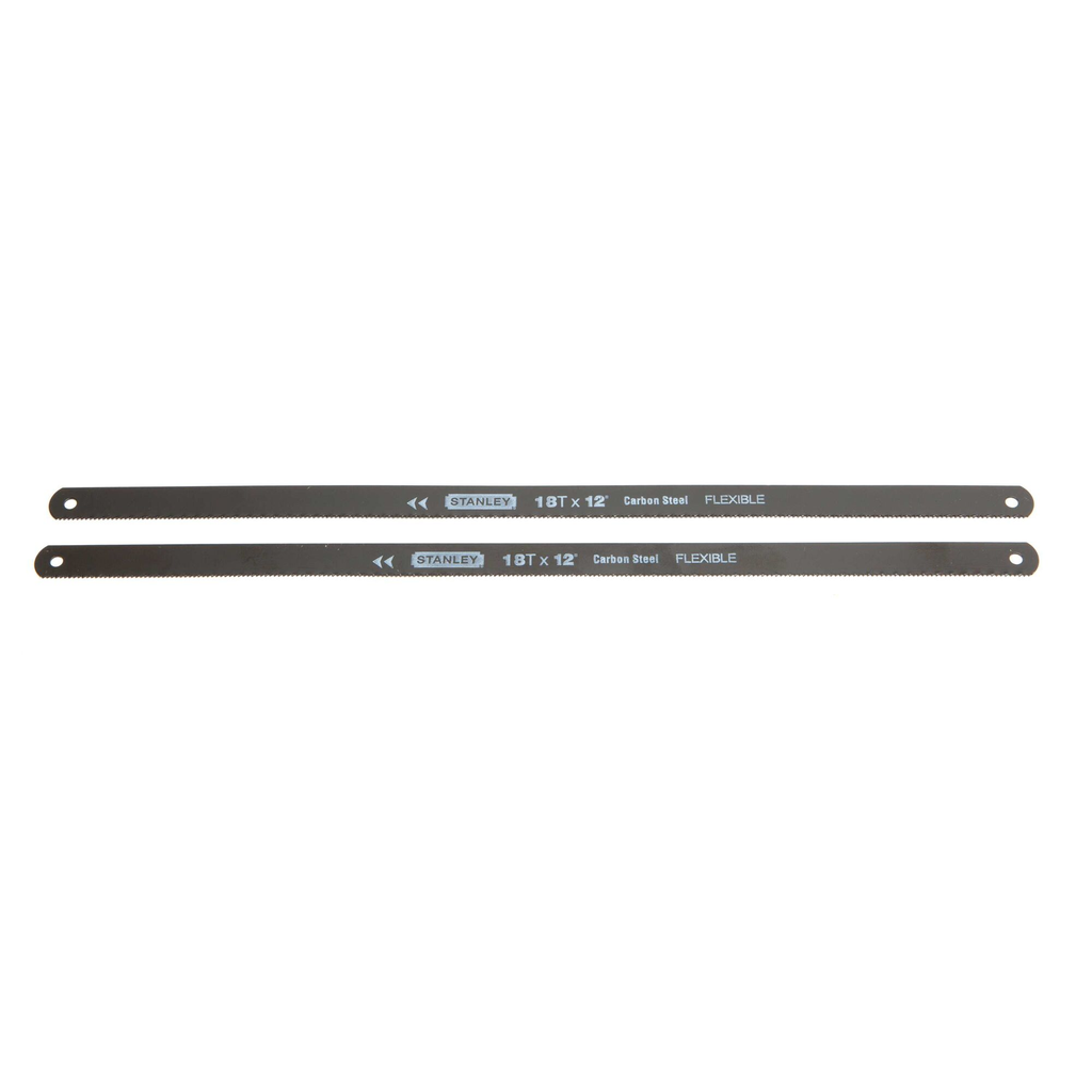 STANLEY CARDED HACKSAW BLADE HIGH CARBON STEEL 12" 18 POINT