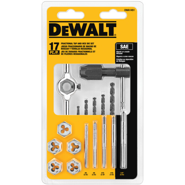 DEWALT 6 - 32 NC Tap & No. 36 Drill Bit  (P/N DWA1451)