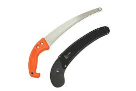 Jameson 13" Hand Saw, Orange & Rubber Belting Scabbard