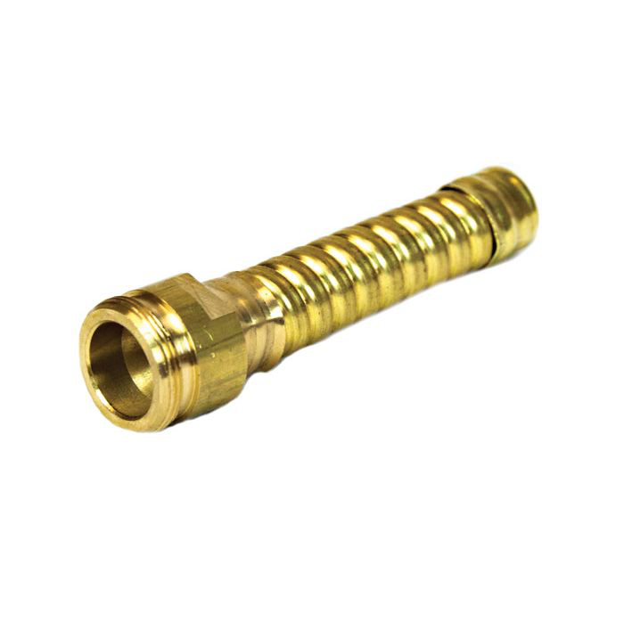 Flexible Hose Extension for drum faucet , 3-1/4" long, brass