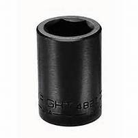 1/2" Drive 6 Point 16mm Standard Impact Socket
