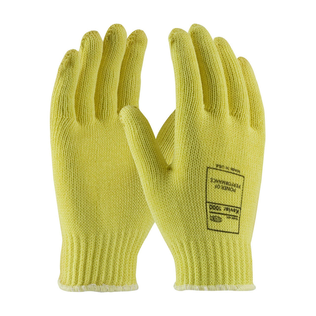 Kut Gard® 07-K300 Medium Weight Cut Resistant Gloves, Size L, Yellow, ANSI A3