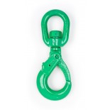 SELF LOCKING HOOK,1/2",SWIVEL,GR 100