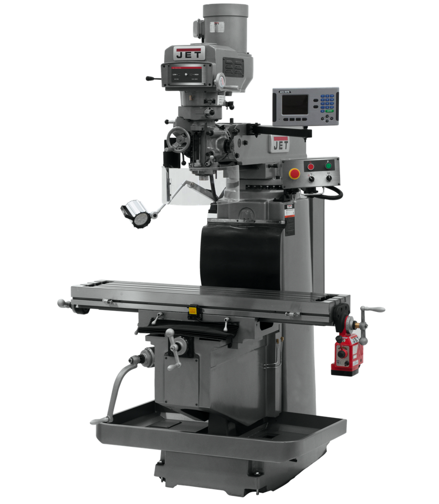 JTM-1254RVS with ACU-RITE 203 DRO, X Powerfeed