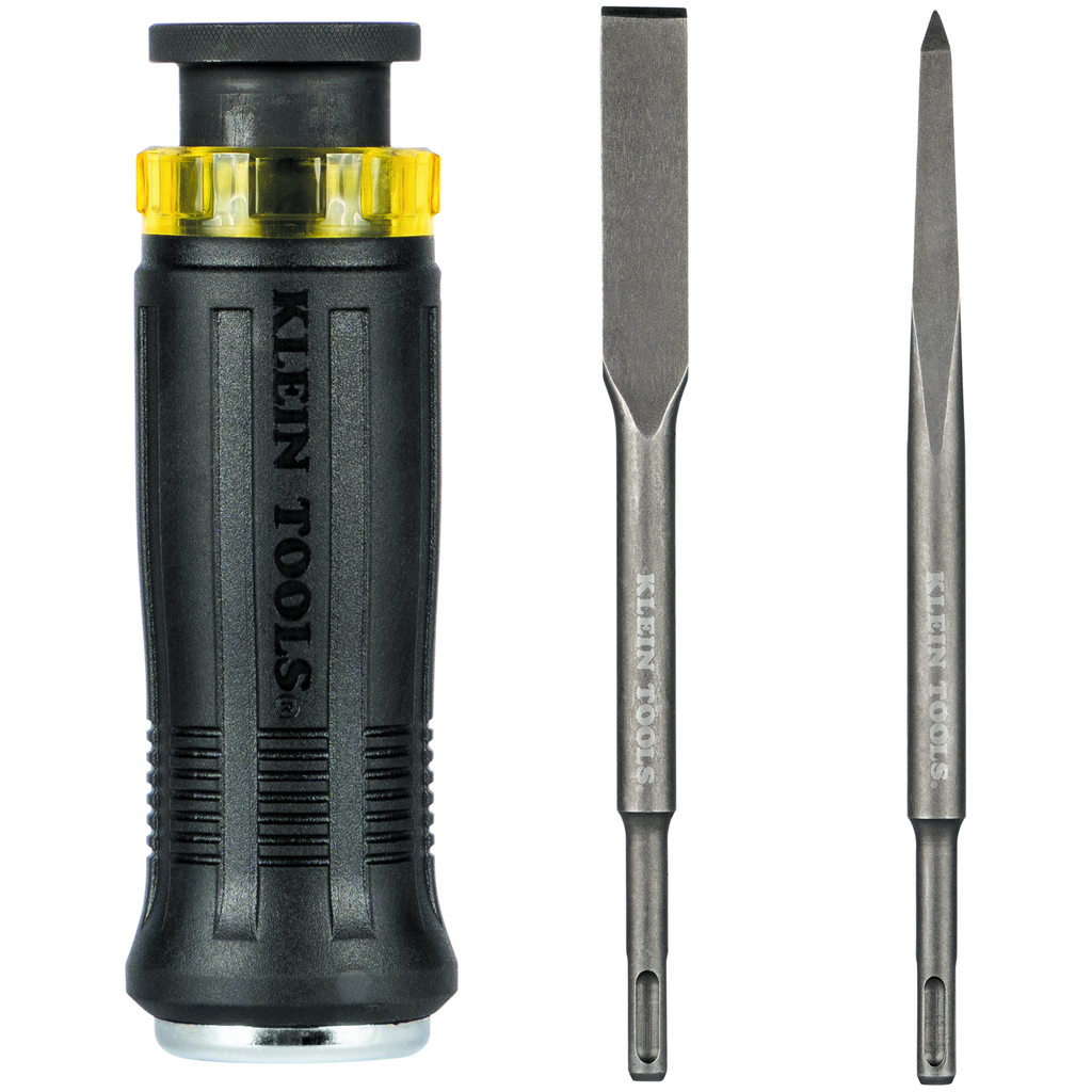 SDS Chisel Bit Set with Handle, 3-Piece