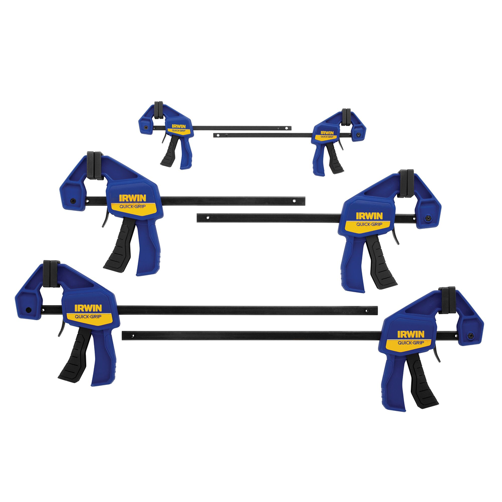 IRWIN BAR CLAMP 6PC SET 4 MINIS 2 MICROS