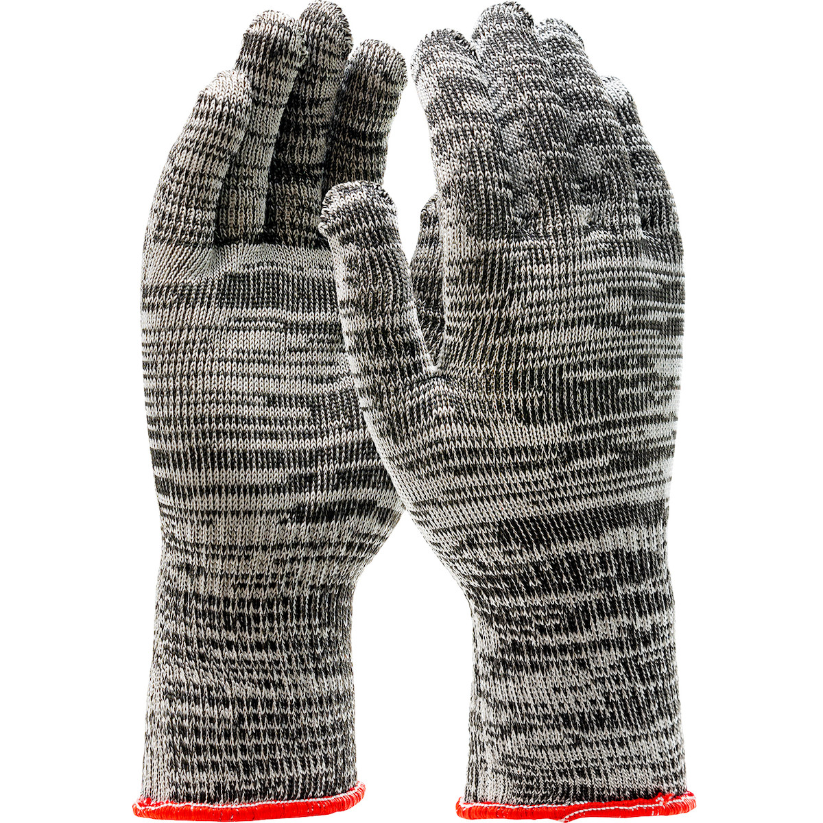 Kut Gard® 17-HX300BKEC Medium Weight Cut Resistant Gloves, Size L, Gray, ANSI A4