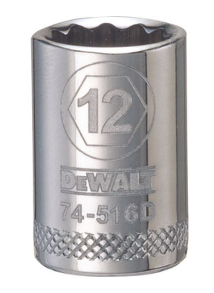 DEWALT 001Pc 38Dr Socket-12Pt-12