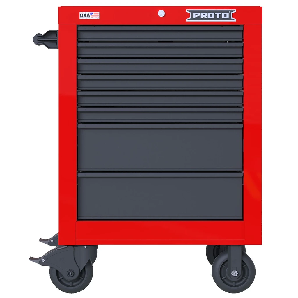 PROTO 27 In 8 Drawer Roller Red Gray