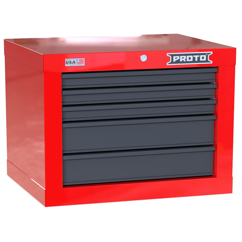 PROTO 27In 5Dwr Short Top Chest Red Gray
