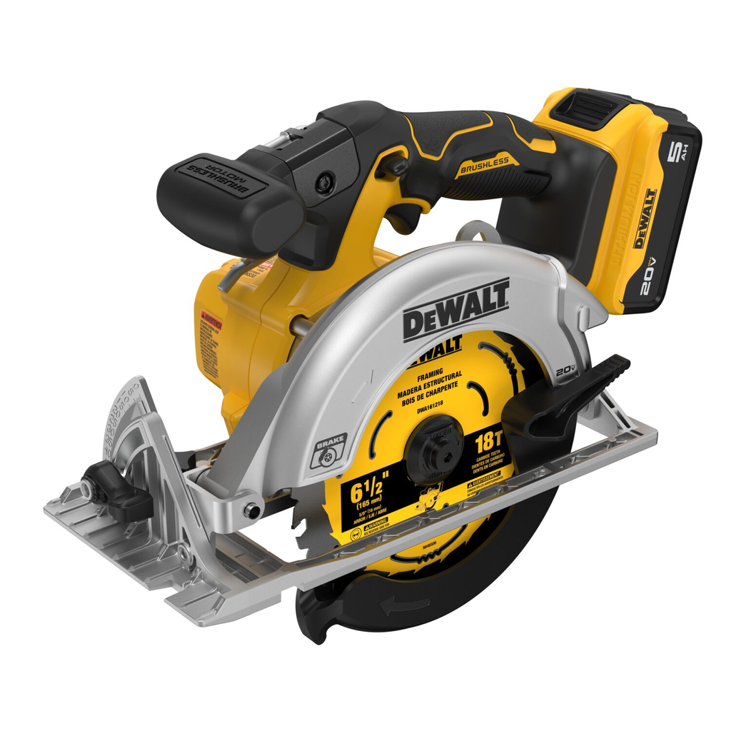 20V MAX BRUSHLESS 6-1/2IN CIRCULAR SAW (P/N DCS565P1)