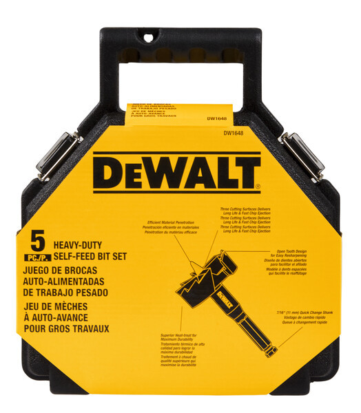 DEWALT Drill Bit, Self Feed, 5-Piece Kit