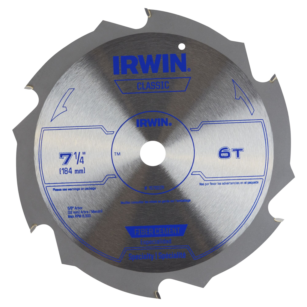 IRWIN 7-1/4" 6T FIBER CEMENT IRWIN CLASSIC