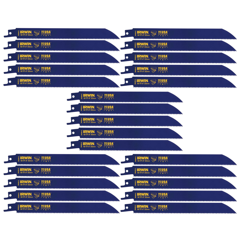 IRWIN RECIP 8" 10TPI 25PK
