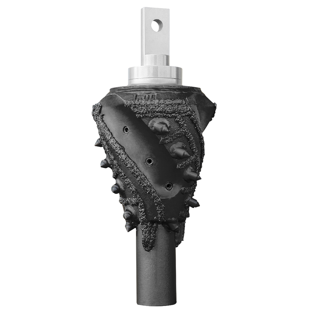 AMERICAN HDD CAST BODY SPIRAL FLUTED BACKREAMER with BOLT-ON SWIVEL  12" Cut  10.0" Pack Diameter 2-3/8" REG (Box x Swivel) w/ Shark Teeth and 30K Swivel