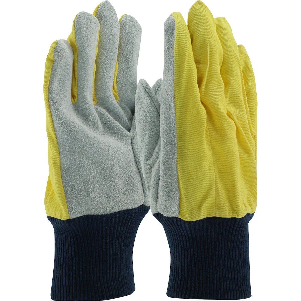 PIP® 100Y  Leather Palm Gloves, Size L, Yellow
